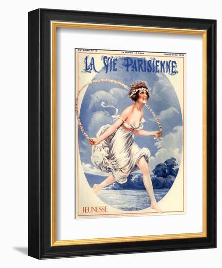1920s France La Vie Parisienne Magazine Cover--Framed Giclee Print