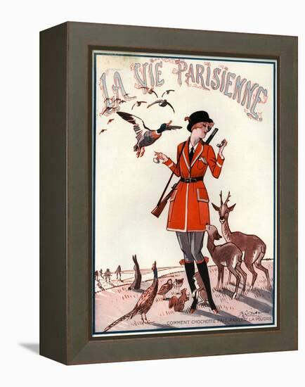 1920s France La Vie Parisienne Magazine Cover-null-Framed Premier Image Canvas