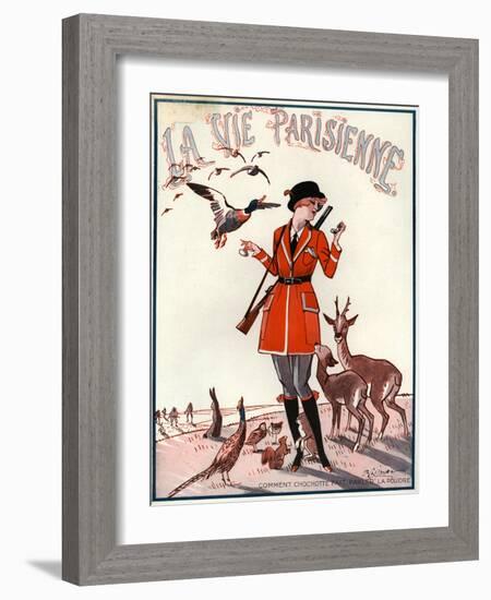 1920s France La Vie Parisienne Magazine Cover-null-Framed Giclee Print