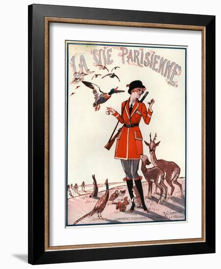 1920s France La Vie Parisienne Magazine Cover-null-Framed Giclee Print