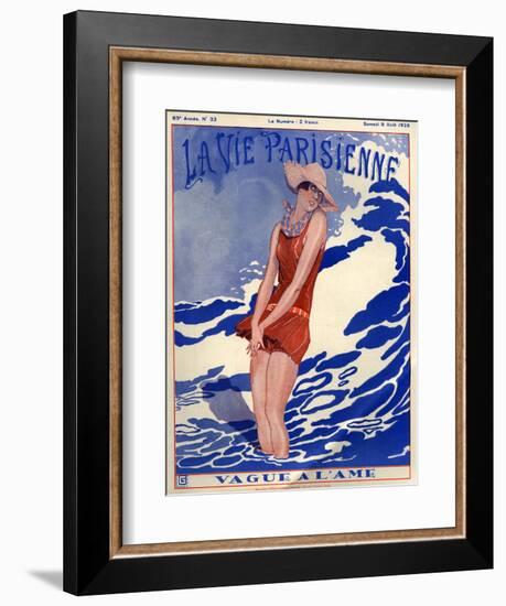 1920s France La Vie Parisienne Magazine Cover-null-Framed Giclee Print