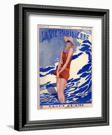 1920s France La Vie Parisienne Magazine Cover-null-Framed Giclee Print