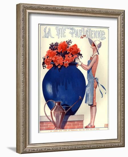 1920s France La Vie Parisienne Magazine Cover-null-Framed Giclee Print