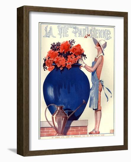 1920s France La Vie Parisienne Magazine Cover-null-Framed Giclee Print