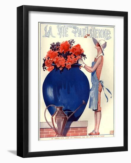 1920s France La Vie Parisienne Magazine Cover-null-Framed Giclee Print