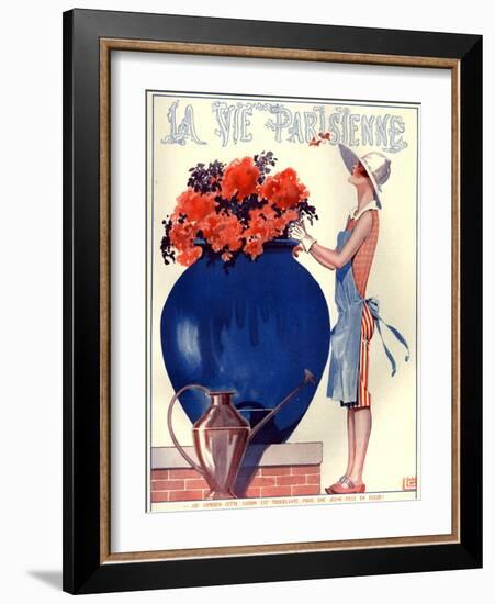 1920s France La Vie Parisienne Magazine Cover-null-Framed Giclee Print