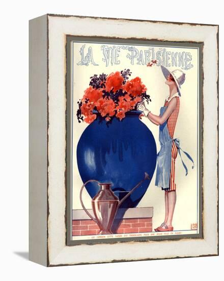 1920s France La Vie Parisienne Magazine Cover-null-Framed Premier Image Canvas