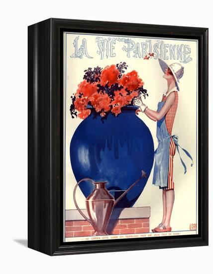 1920s France La Vie Parisienne Magazine Cover-null-Framed Premier Image Canvas