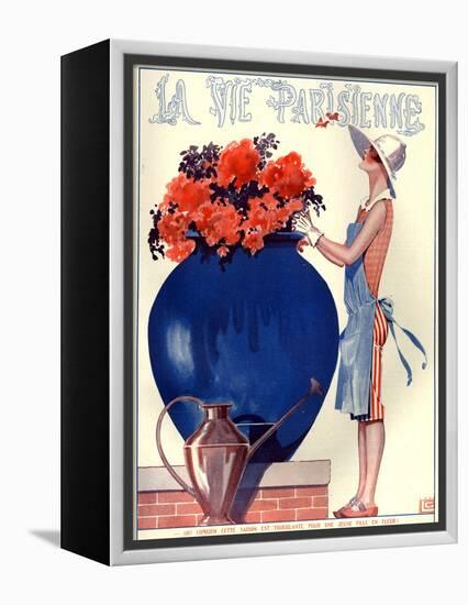 1920s France La Vie Parisienne Magazine Cover-null-Framed Premier Image Canvas