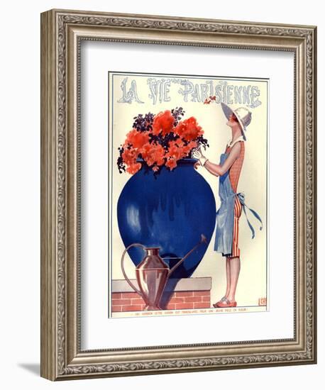 1920s France La Vie Parisienne Magazine Cover-null-Framed Giclee Print