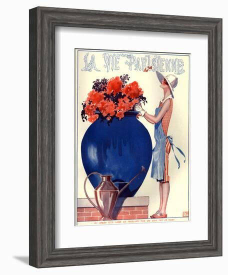 1920s France La Vie Parisienne Magazine Cover-null-Framed Giclee Print