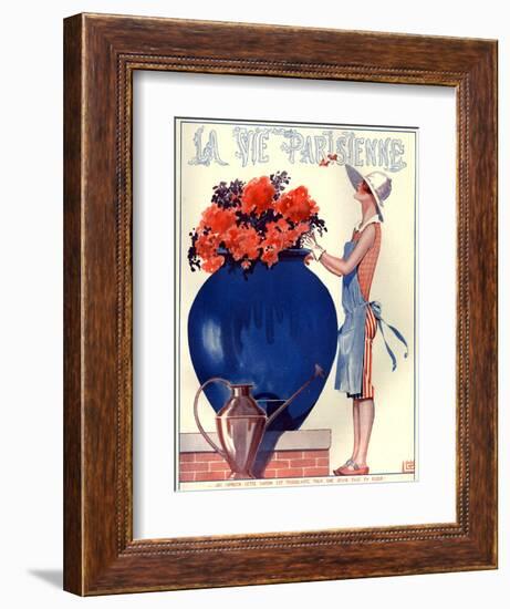 1920s France La Vie Parisienne Magazine Cover-null-Framed Giclee Print