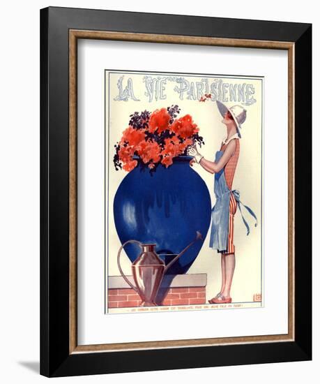 1920s France La Vie Parisienne Magazine Cover-null-Framed Giclee Print