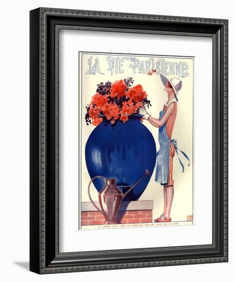 1920s France La Vie Parisienne Magazine Cover-null-Framed Giclee Print