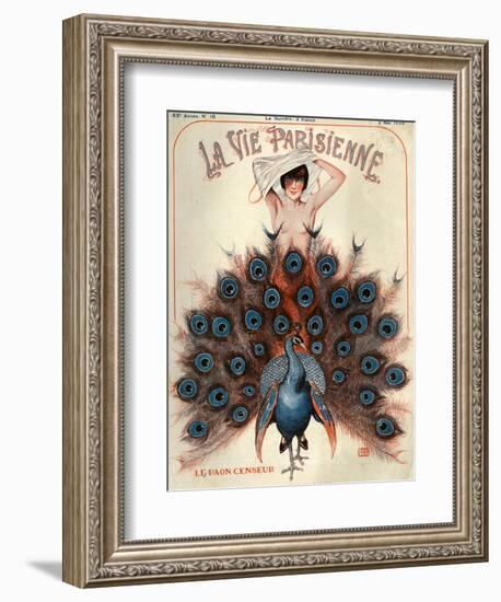 1920s France La Vie Parisienne Magazine Cover-null-Framed Giclee Print