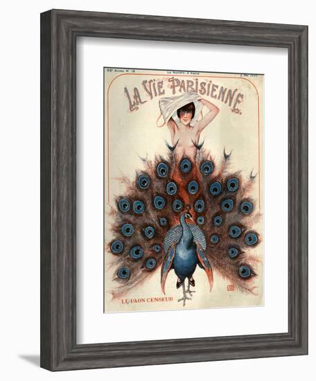 1920s France La Vie Parisienne Magazine Cover-null-Framed Giclee Print