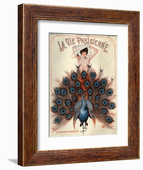 1920s France La Vie Parisienne Magazine Cover-null-Framed Giclee Print