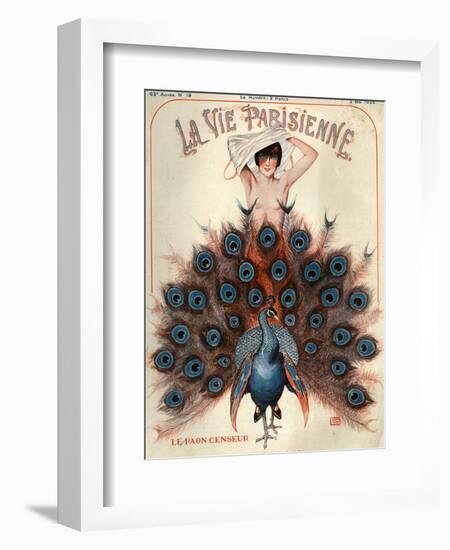 1920s France La Vie Parisienne Magazine Cover-null-Framed Giclee Print