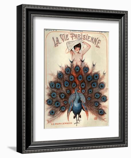 1920s France La Vie Parisienne Magazine Cover--Framed Giclee Print