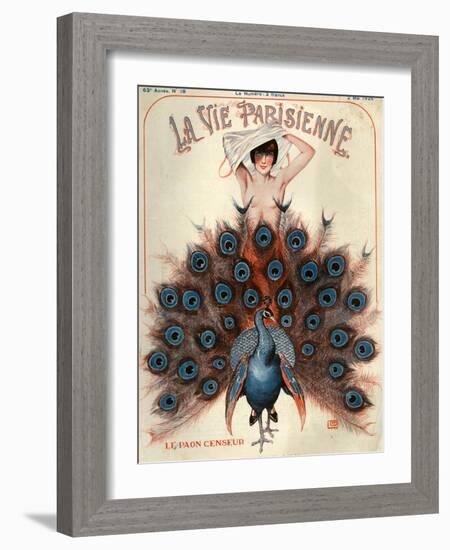 1920s France La Vie Parisienne Magazine Cover-null-Framed Giclee Print