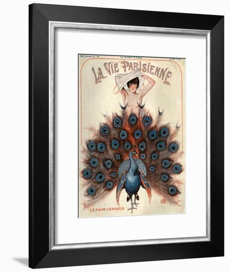 1920s France La Vie Parisienne Magazine Cover-null-Framed Giclee Print