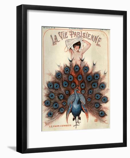 1920s France La Vie Parisienne Magazine Cover-null-Framed Giclee Print