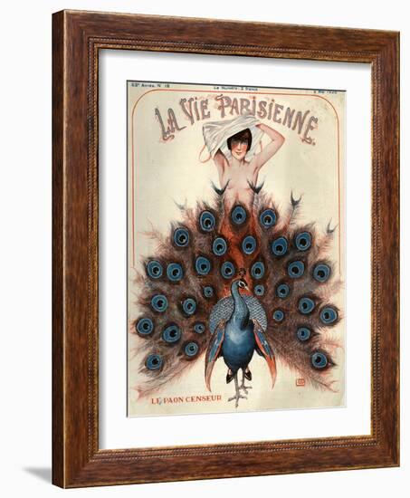 1920s France La Vie Parisienne Magazine Cover-null-Framed Giclee Print