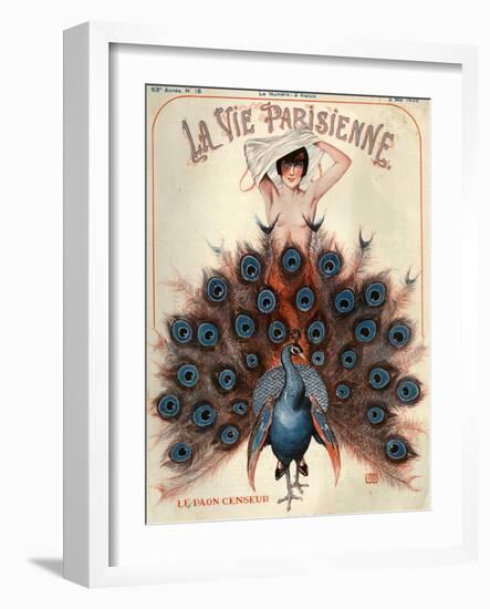 1920s France La Vie Parisienne Magazine Cover-null-Framed Giclee Print