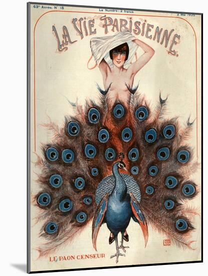 1920s France La Vie Parisienne Magazine Cover-null-Mounted Giclee Print