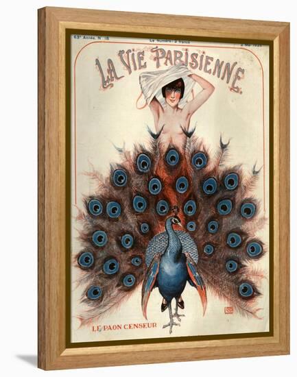 1920s France La Vie Parisienne Magazine Cover-null-Framed Premier Image Canvas