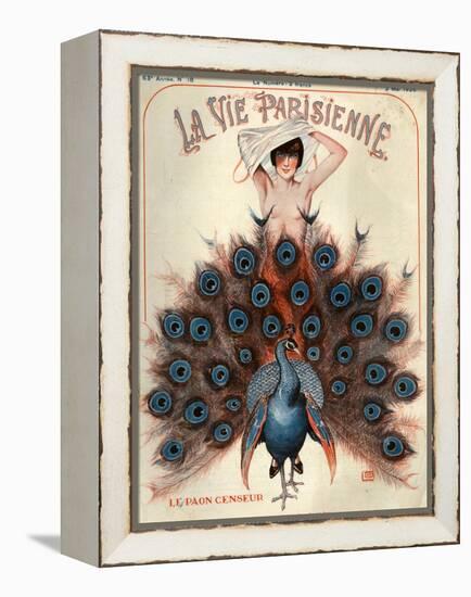 1920s France La Vie Parisienne Magazine Cover-null-Framed Premier Image Canvas