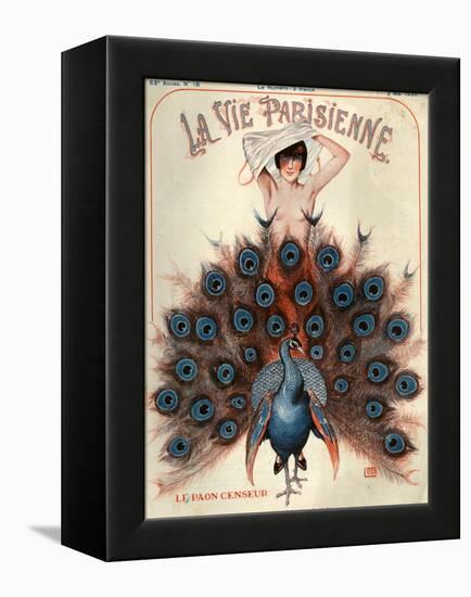 1920s France La Vie Parisienne Magazine Cover-null-Framed Premier Image Canvas