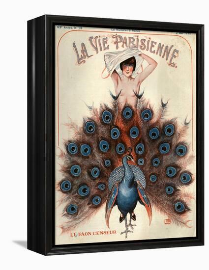 1920s France La Vie Parisienne Magazine Cover-null-Framed Premier Image Canvas