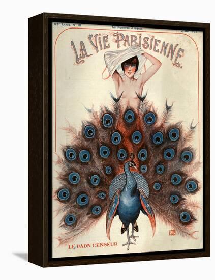 1920s France La Vie Parisienne Magazine Cover-null-Framed Premier Image Canvas