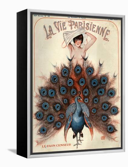 1920s France La Vie Parisienne Magazine Cover-null-Framed Premier Image Canvas