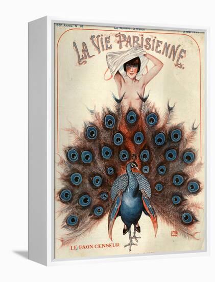 1920s France La Vie Parisienne Magazine Cover-null-Framed Premier Image Canvas