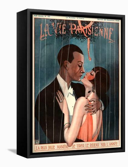 1920s France La Vie Parisienne Magazine Cover-null-Framed Premier Image Canvas