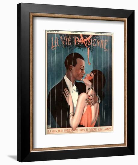 1920s France La Vie Parisienne Magazine Cover--Framed Giclee Print