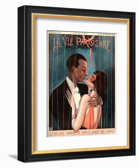 1920s France La Vie Parisienne Magazine Cover--Framed Giclee Print