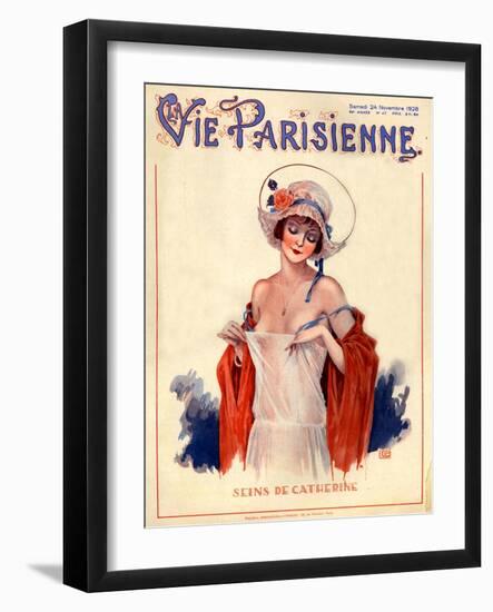 1920s France La Vie Parisienne Magazine Cover-null-Framed Giclee Print