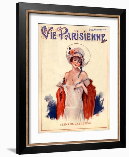 1920s France La Vie Parisienne Magazine Cover-null-Framed Giclee Print