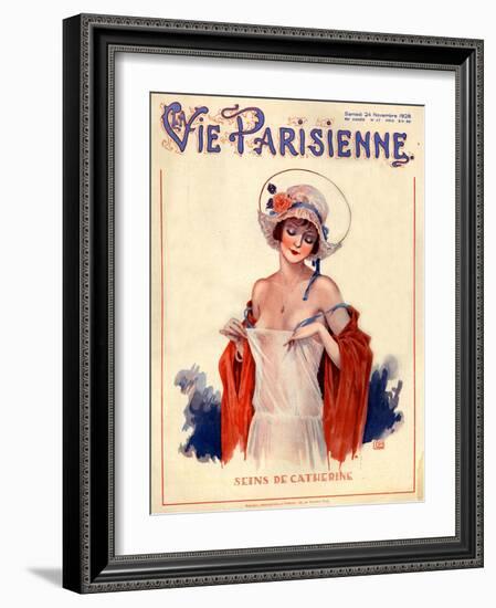 1920s France La Vie Parisienne Magazine Cover-null-Framed Giclee Print