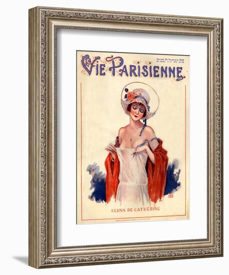 1920s France La Vie Parisienne Magazine Cover-null-Framed Giclee Print