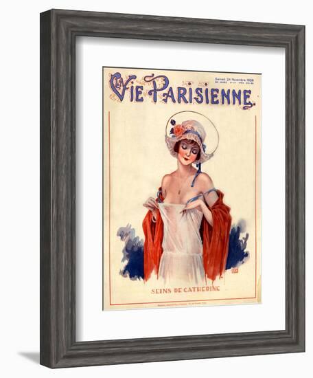 1920s France La Vie Parisienne Magazine Cover-null-Framed Giclee Print