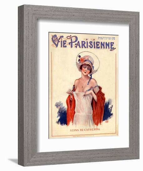 1920s France La Vie Parisienne Magazine Cover-null-Framed Giclee Print