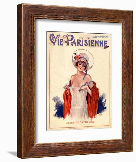 1920s France La Vie Parisienne Magazine Cover-null-Framed Giclee Print