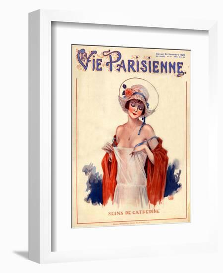 1920s France La Vie Parisienne Magazine Cover-null-Framed Giclee Print