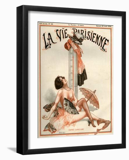 1920s France La Vie Parisienne Magazine Cover-null-Framed Giclee Print