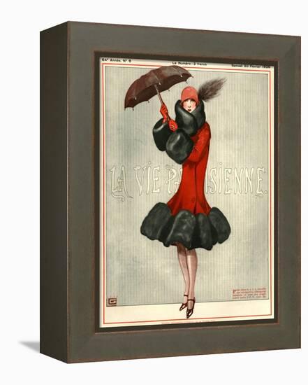 1920s France La Vie Parisienne Magazine Cover-null-Framed Premier Image Canvas