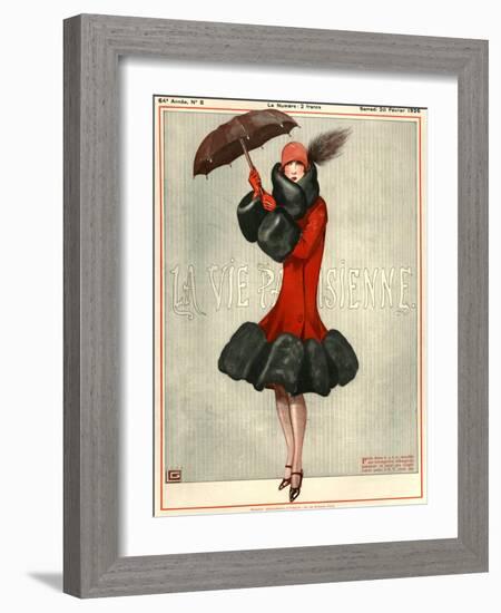 1920s France La Vie Parisienne Magazine Cover-null-Framed Giclee Print